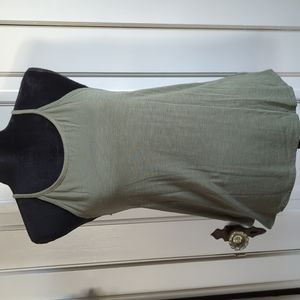 AE Aerie olive green strappy tank top, size XS